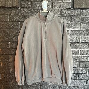 SKIMS BOYFRIEND HALF ZIP PULLOVER IN SIZE Medium